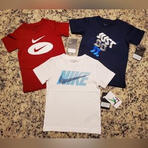 3 Nike Boys Short Sleeve Tee, Various Sizes